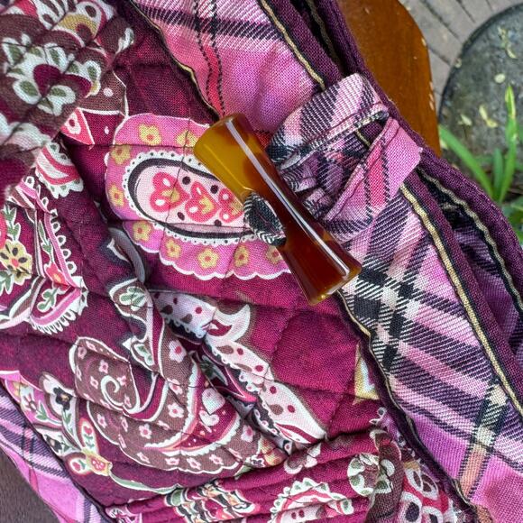 Vera Bradley 4 Piece Set Bag Makeup Bag Change Purse And Wallet Pink Red Floral - Picture 10 of 15